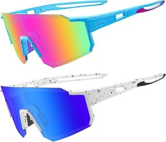 Polarized Sports Sunglasses for Men Women, Mens Sunglasses with UV Protection for Fishing Driving Softball Golf