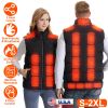 Heated Vest Men Women Heated Jacket with 23 Heating Zones 3 Heat Levels USB Powered Machine Washable for Winter Hiking Skiing Skating Outdoor Activiti