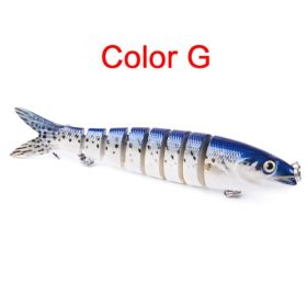 Pike Fishing Lures Artificial Multi Jointed Sections Hard Bait Trolling Pike Carp Fishing Tools (Option: G)