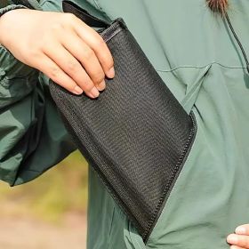 Portable multifunctional outdoor picnic camping folding chair, ultra light fishing stool, travel stool, fishing accessoriesd (Color: black)