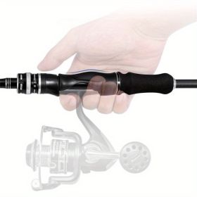 multi-purpose casting and spinning rod, carbon fiber design, with guide ring, ergonomic handle, suitable for seawater, light and sensitive (size: 180 cm/6 ft)