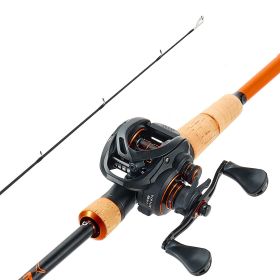 Rod and Fishing Reel Combo, IM7 Carbon Fiber Baitcasting Rod and Reel Combo, Bass Fishing Pole with 7+1 BB System, 7.0:1 Gear Ratio, Cork Handle (Default: Default)