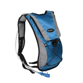 Hydration Backpack Pack with 2L Water Bladder Lightweight Food-Grade TPU Leak-Proof for Hiking Biking Cycling Climbing Running Fishing Camping (Color: Blue, size: One size)